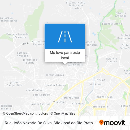 Rua João Nazário Da Silva mapa