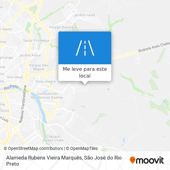 Alameda Rubens Vieira Marquês mapa