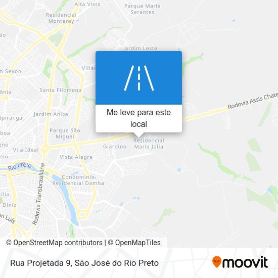 Rua Projetada 9 mapa