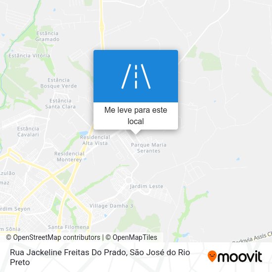 Rua Jackeline Freitas Do Prado mapa