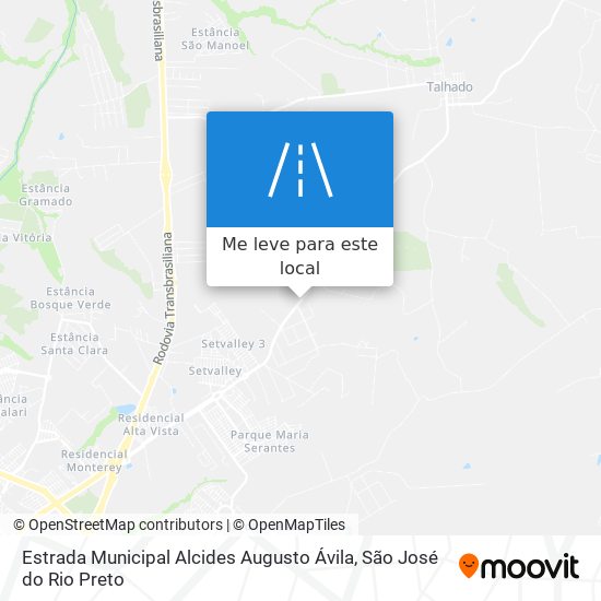 Estrada Municipal Alcides Augusto Ávila mapa