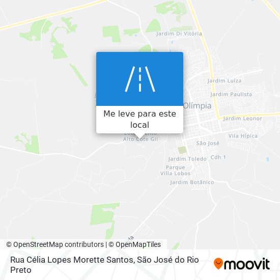 Rua Célia Lopes Morette Santos mapa