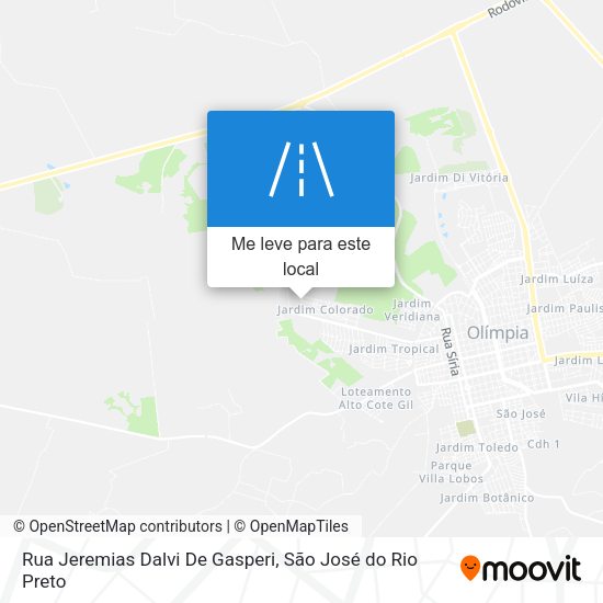 Rua Jeremias Dalvi De Gasperi mapa