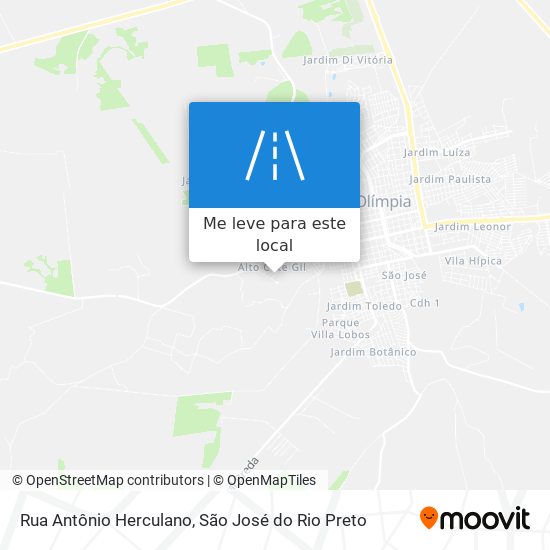 Rua Antônio Herculano mapa