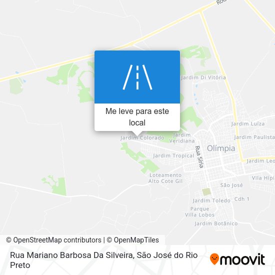 Rua Mariano Barbosa Da Silveira mapa