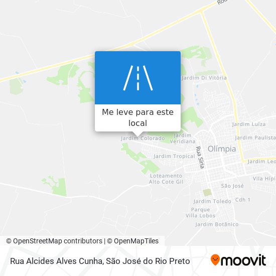 Rua Alcides Alves Cunha mapa