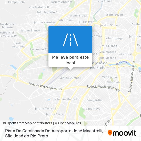 Pista De Caminhada Do Aeroporto José Maestrelli mapa