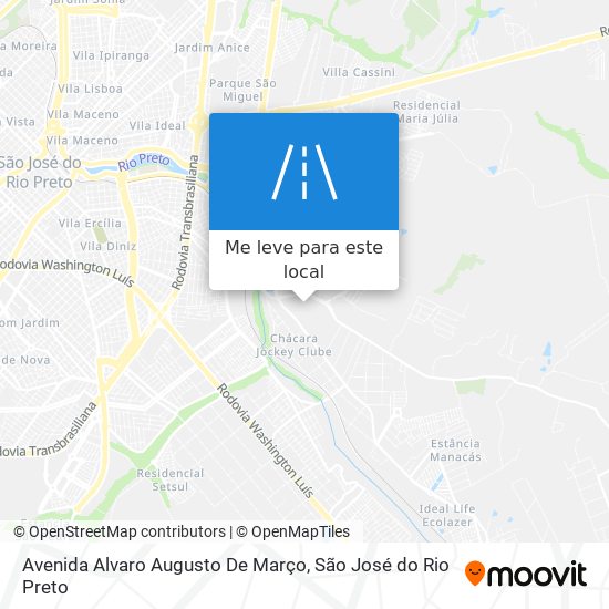 Avenida Alvaro Augusto De Março mapa