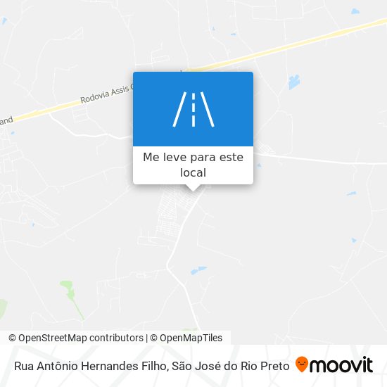 Rua Antônio Hernandes Filho mapa