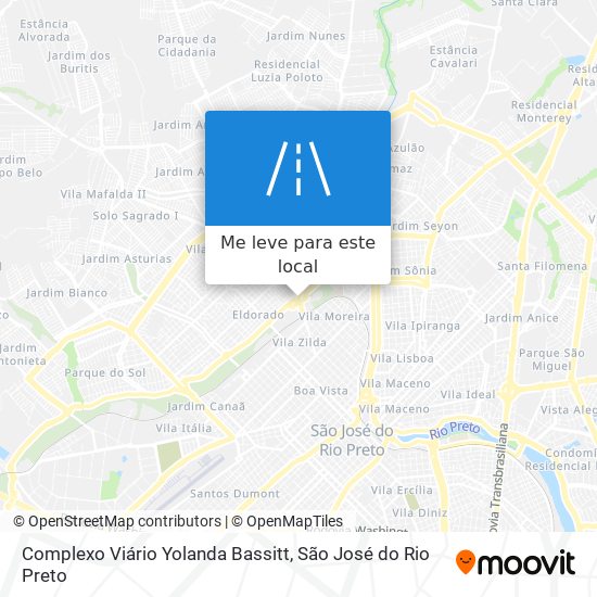 Complexo Viário Yolanda Bassitt mapa