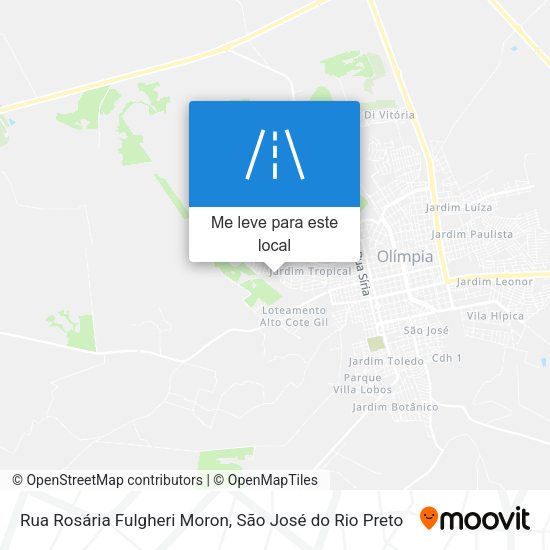 Rua Rosária Fulgheri Moron mapa