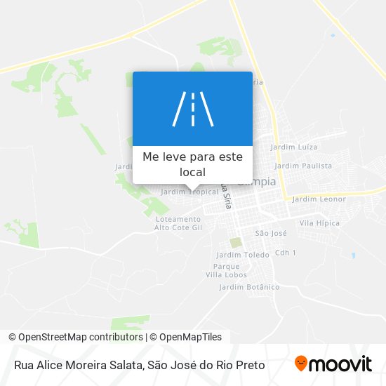 Rua Alice Moreira Salata mapa