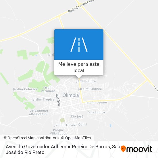 Avenida Governador Adhemar Pereira De Barros mapa