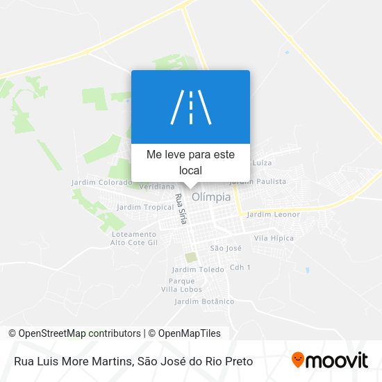 Rua Luis More Martins mapa