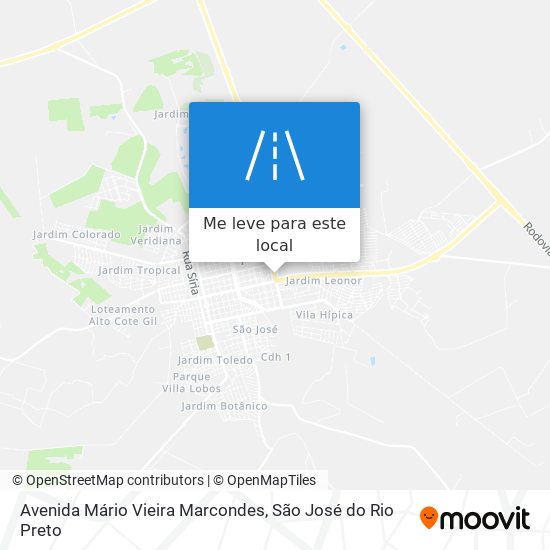 Avenida Mário Vieira Marcondes mapa