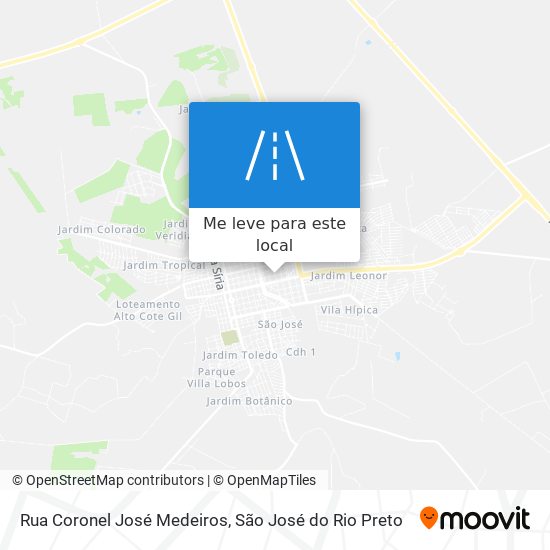 Rua Coronel José Medeiros mapa