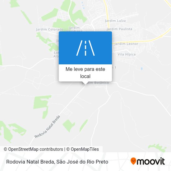 Rodovia Natal Breda mapa