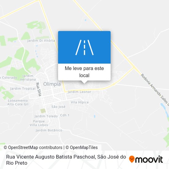Rua Vicente Augusto Batista Paschoal mapa
