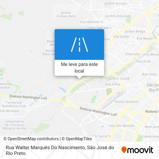 Rua Walter Marquês Do Nascimento mapa