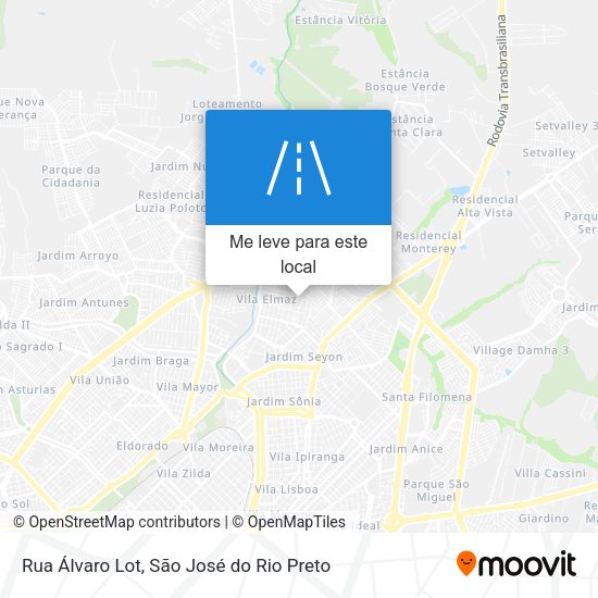 Rua Álvaro Lot mapa