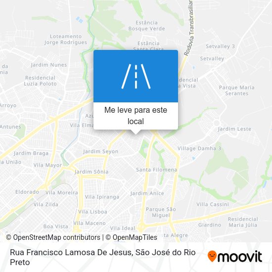 Rua Francisco Lamosa De Jesus mapa