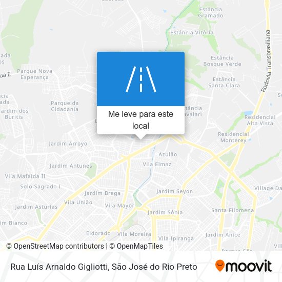 Rua Luís Arnaldo Gigliotti mapa