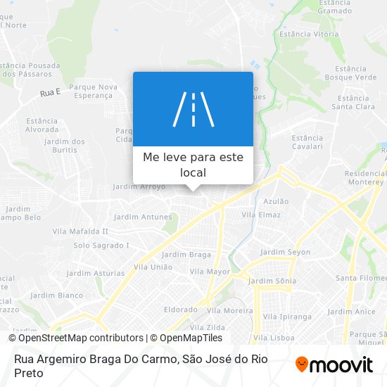 Rua Argemiro Braga Do Carmo mapa