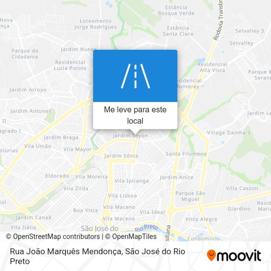Rua João Marquês Mendonça mapa