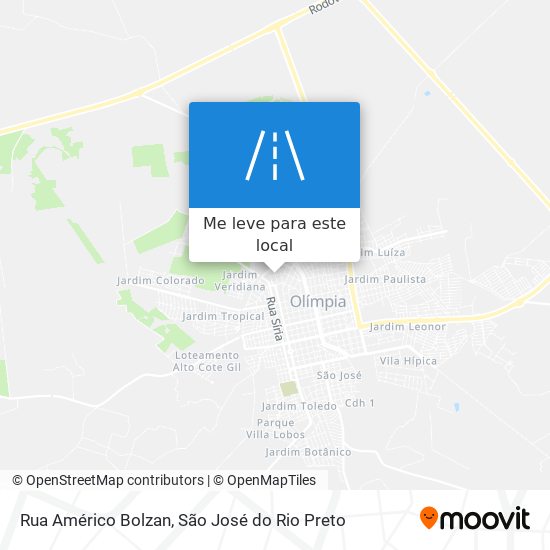 Rua Américo Bolzan mapa
