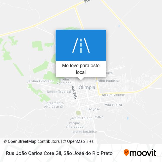 Rua João Carlos Cote Gil mapa