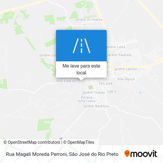 Rua Magali Moreda Perroni mapa