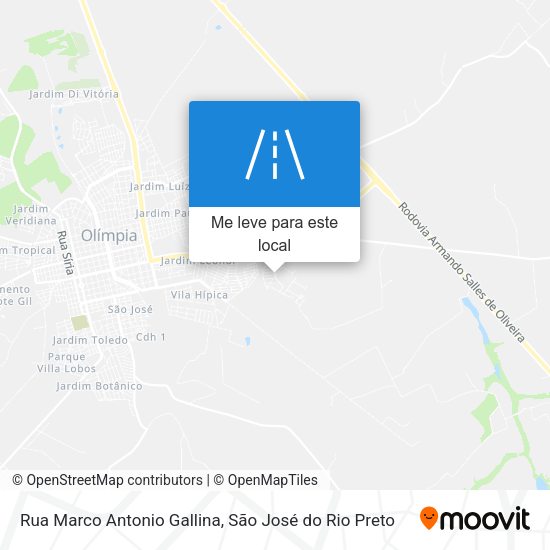 Rua Marco Antonio Gallina mapa