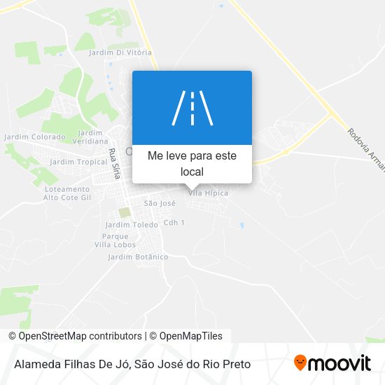 Alameda Filhas De Jó mapa