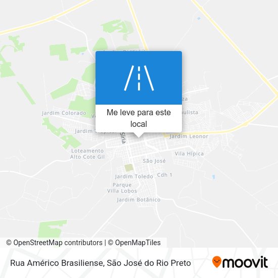 Rua Américo Brasiliense mapa