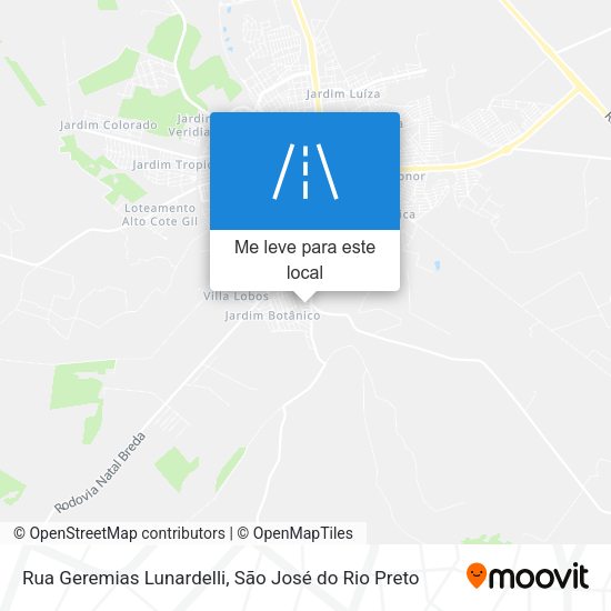 Rua Geremias Lunardelli mapa