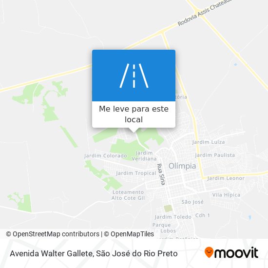 Avenida Walter Gallete mapa