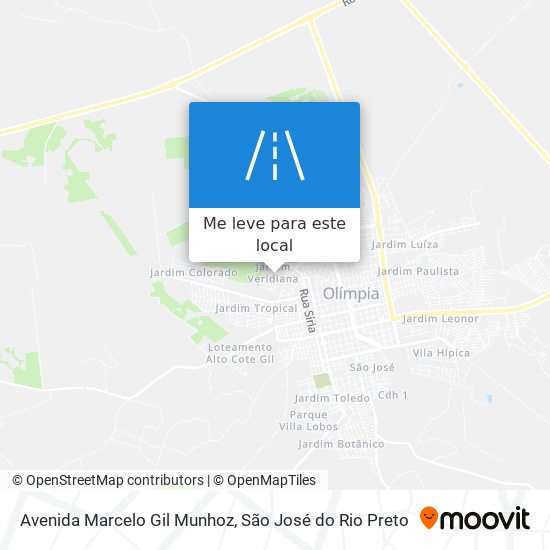 Avenida Marcelo Gil Munhoz mapa