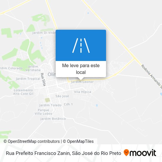 Rua Prefeito Francisco Zanin mapa