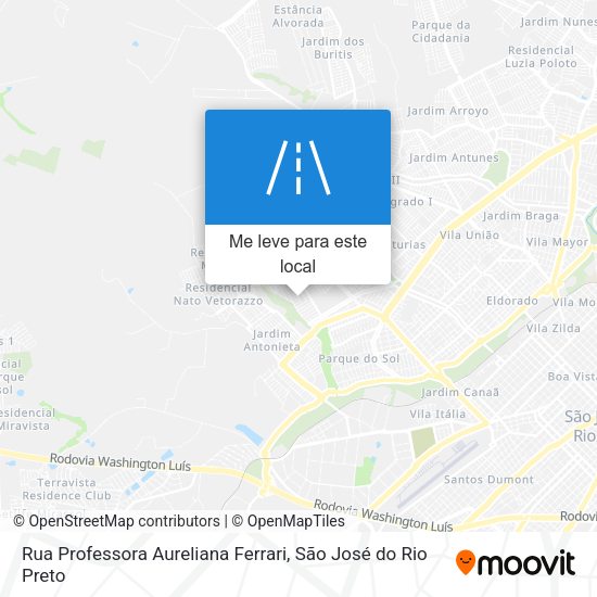 Rua Professora Aureliana Ferrari mapa