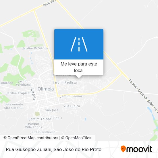 Rua Giuseppe Zuliani mapa