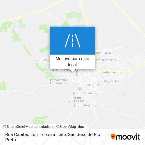 Rua Capitão Luiz Teixeira Leite mapa