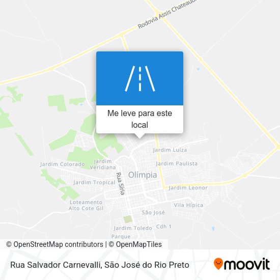 Rua Salvador Carnevalli mapa