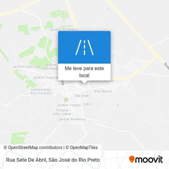 Rua Sete De Abril mapa