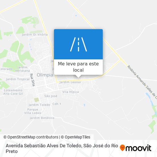 Avenida Sebastião Alves De Toledo mapa