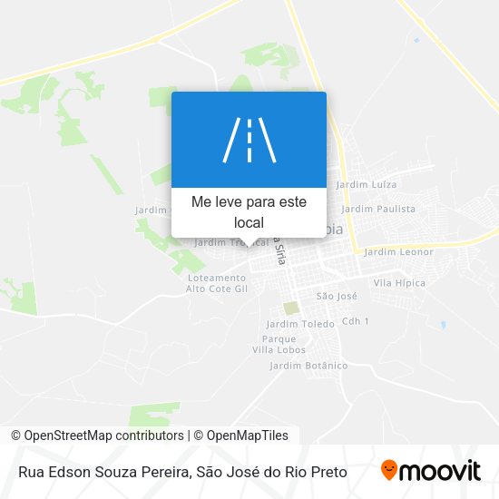 Rua Edson Souza Pereira mapa