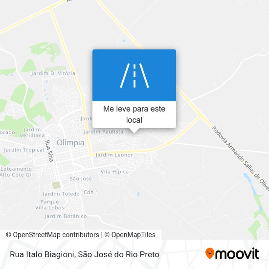 Rua Italo Biagioni mapa
