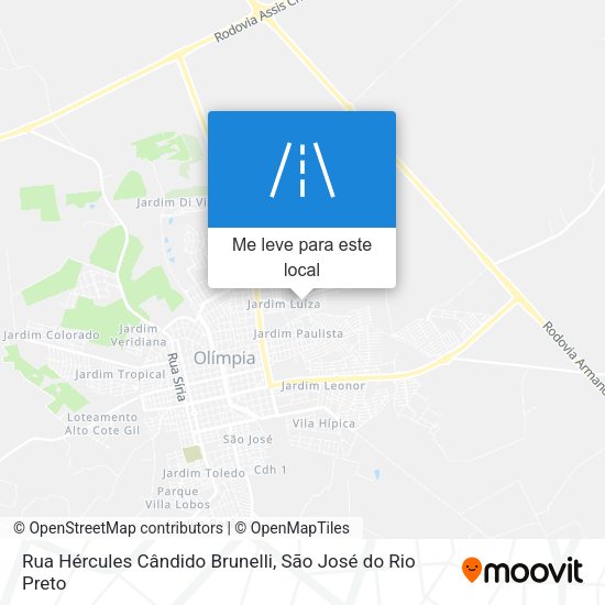 Rua Hércules Cândido Brunelli mapa