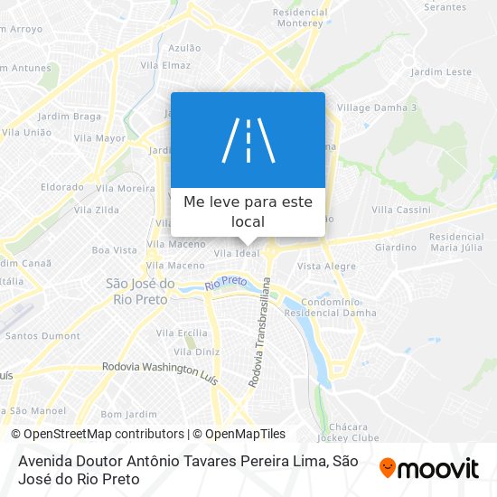 Avenida Doutor Antônio Tavares Pereira Lima mapa