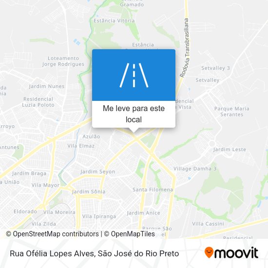 Rua Ofélia Lopes Alves mapa