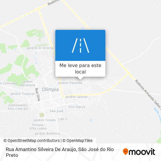 Rua Amantino Silveira De Araújo mapa